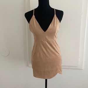 Beige Mini Dress • M• Forever 21